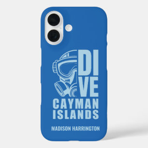 Coques iPhone 16 Nom Personnalisé Cayman Islands Diving
