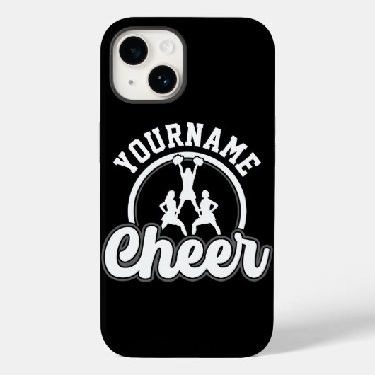 Coques Case-Mate iPhone NOM personnalisé Cheer Team Varsity Pom-pom girl (Verso)