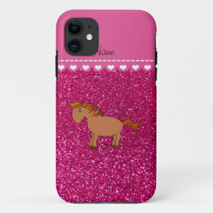 Case-Mate iPhone Case Nom personnalisé cheval neon rose chaud parties sc
