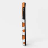 Coques Case-Mate iPhone Nom personnalisé citrouilles orange blanc (Dos/Gauche)