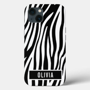 Case-Mate iPhone Case Nom personnalisé classique Zebra Poster de animal 