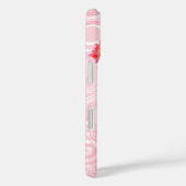 Coques Case-Mate iPhone Nom personnalisé Coeur baigné (Verso / Droite)