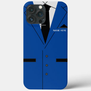 Case-Mate iPhone Case Nom personnalisé Costume bleu Necktie Fun