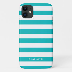 Case-Mate iPhone Case Nom personnalisé Couleur modifiable et bandes blan