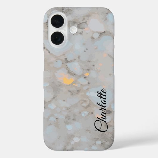 Coques Case-Mate iPhone Nom personnalisé Crystal blanc (Verso)