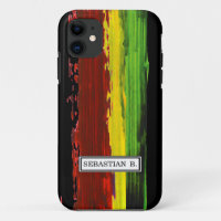 Nom personnalisé de la bande de peinture Rastafari