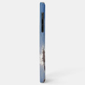 Coques Case-Mate iPhone Nom personnalisé de l'océan bleu étincelant (Dos/Gauche)