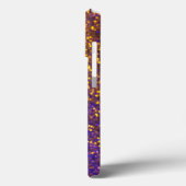 Coques Case-Mate iPhone Nom personnalisé de Parties scintillant violette C (Verso / Gauche)