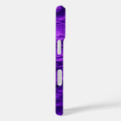 Coques Case-Mate iPhone Nom personnalisé de violet texturé (Verso / Droite)