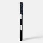 Coques Case-Mate iPhone Nom personnalisé Dégradé noir (Verso / Droite)