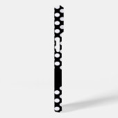 Coques Case-Mate iPhone Nom personnalisé des Pois noirs blancs (Verso / Droite)