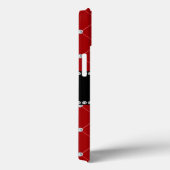 Coques Case-Mate iPhone Nom personnalisé diamants rouges tuft (Verso / Droite)