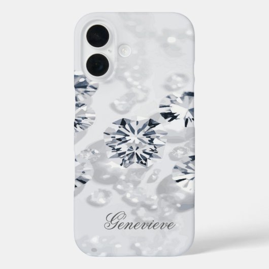 Coques Case-Mate iPhone Nom personnalisé Diamètre éparpillé (Verso)