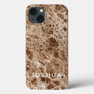Coques Pour iPhone Nom personnalisé du boîtier de téléphone en pierre
