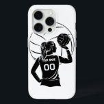 Coque iPhone 15 Pro Nom personnalisé du joueur de volley-ball personna<br><div class="desc">Protégez votre téléphone avec style en personnalisant ce coque iphone de volley-ball! Customisez-le avec votre nom et votre numéro pour un look unique, parfait pour les joueurs et les fans. Montrez votre amour pour le jeu tout en gardant votre téléphone en sécurité. Un must pour les amateurs de volley-ball !...</div>