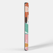 Coques Case-Mate iPhone Nom personnalisé du modèle floral rétro (Verso / Droite)