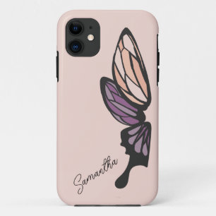 Case-Mate iPhone Case Nom personnalisé du papillon mosaïque