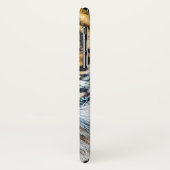 Coques Case-Mate iPhone Nom personnalisé du visage du tigre (Dos/Gauche)