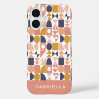 Nom personnalisé Earthy Geometry Boho Stylish