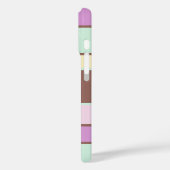 Coques Case-Mate iPhone Nom personnalisé Élégant Moderne Pastel Stripes (Verso / Gauche)