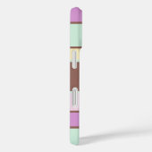 Coques Case-Mate iPhone Nom personnalisé Élégant Moderne Pastel Stripes (Verso / Droite)