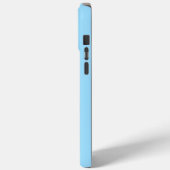 Coques Case-Mate iPhone Nom personnalisé Élégant Simple Clair Bleu Gris (Verso / Gauche)
