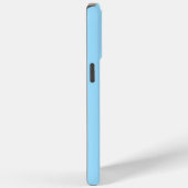 Coques Case-Mate iPhone Nom personnalisé Élégant Simple Clair Bleu Gris (Verso / Droite)