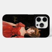 Coques Case-Mate iPhone Nom personnalisé élégante reine phonecase (Verso (horizontal))