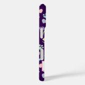 Coques Case-Mate iPhone Nom personnalisé Empreinte de patte & Coeurs Télép (Verso / Droite)