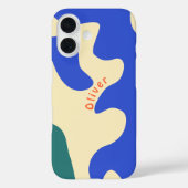 Coques Case-Mate iPhone Nom personnalisé en forme Abstraite rétro (Verso)