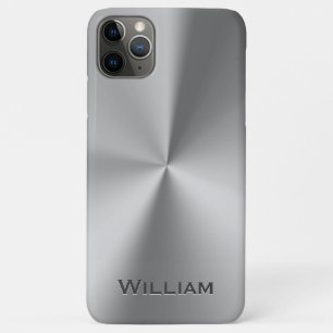 Case-Mate iPhone Case Nom personnalisé en métal brossé