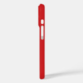 Coques Case-Mate iPhone Nom personnalisé en typographie de script Rouge mo (Verso / Gauche)