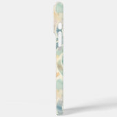 Coques Case-Mate iPhone Nom personnalisé et aquarelle monographique modéli (Verso / Gauche)