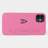 Coques Case-Mate iPhone Nom personnalisé et monogramme Police tendance sur (Dos (Horizontal))