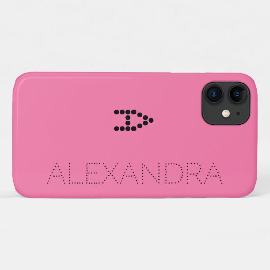 Coques Case-Mate iPhone Nom personnalisé et monogramme Police tendance sur (Dos (Horizontal))