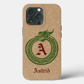 Coques Case-Mate iPhone Nom personnalisé et monogramme Style celtique Ouro (Verso)