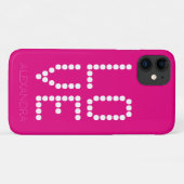 Coques Case-Mate iPhone Nom personnalisé et police intelligente monogramme (Dos (Horizontal))