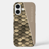 Coques Case-Mate iPhone Nom personnalisé Faux Étapes métalliques Steampunk (Verso)