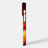 Coques Case-Mate iPhone Nom personnalisé Flaming Basketball (Verso / Gauche)