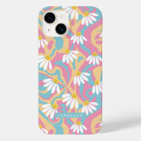 Nom personnalisé Fleur de Daisy Psychedelique Groo