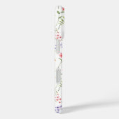 Coques Case-Mate iPhone Nom personnalisé fleur sauvage Blanc (Verso / Droite)