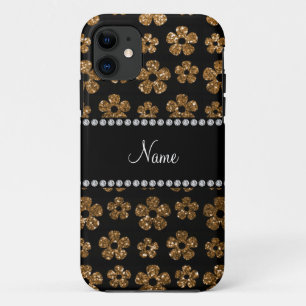 Case-Mate iPhone Case Nom personnalisé fleurs de parties scintillant en
