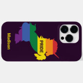 Coques Case-Mate iPhone Nom personnalisé Gay Unicorn (Verso (horizontal))