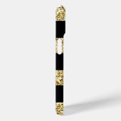 Coques Case-Mate iPhone Nom personnalisé Gold Parties scintillant Bandes n (Verso / Droite)