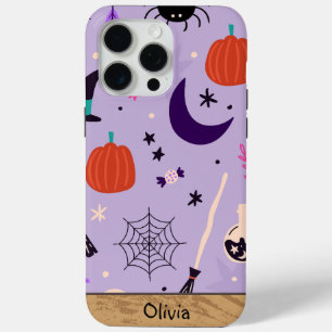 COQUE iPhone 15 PRO MAX NOM PERSONNALISÉ HALLOWEEN