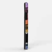 Coques Case-Mate iPhone Nom personnalisé hibou de parties scintillant arc- (Dos/Droite)