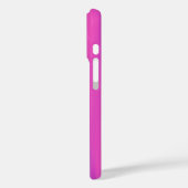 Coques Case-Mate iPhone Nom personnalisé Hot rose Fuchsia Simple mignonne (Verso / Gauche)
