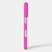 Coques Case-Mate iPhone Nom personnalisé Hot rose Fuchsia Simple mignonne (Verso / Droite)