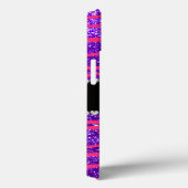 Coques Case-Mate iPhone Nom personnalisé hot rose zèbre rayures violet par (Verso / Droite)