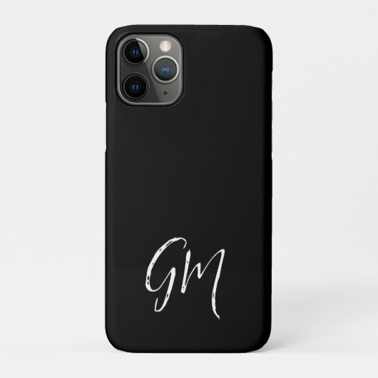 Coques Case-Mate iPhone Nom personnalisé Initiales personnalisées deux let (Dos)